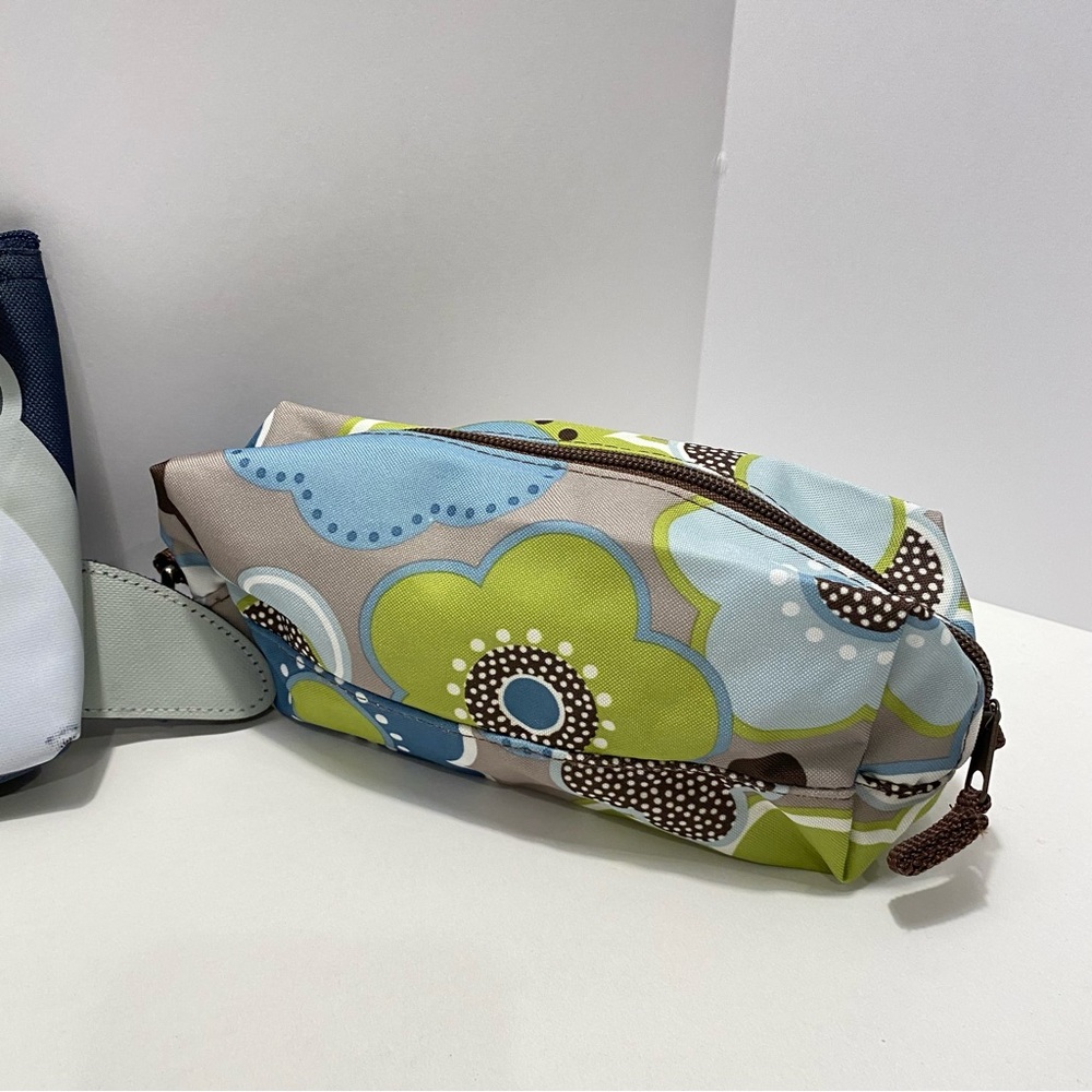 💐 Thirty-One Shark mini zip & 2 Floral Print Storage Bags. 3pc set NEW - Picture 4 of 9